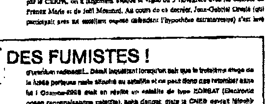 DES FUMISTES !