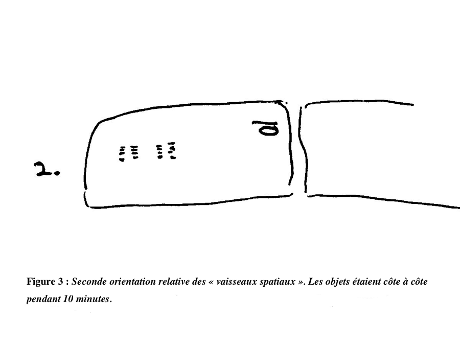 Les deux objets côte à côte à gauche de la vitre