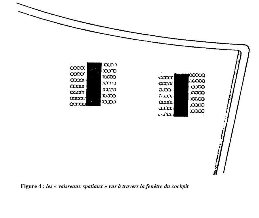 Deux rectangles noirs avec des alignements de jets sur les côtés